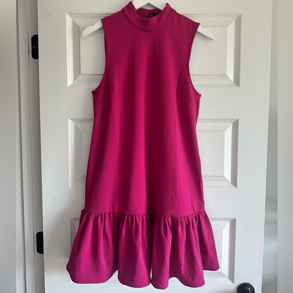 Trina Turk Mock Neck Sleeveless Dress - Picture 3 of 10